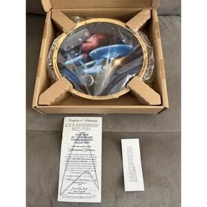 Hamilton Star Trek 25th Anniv Plate - Enterprise NCC 1701 Rare w/ COA